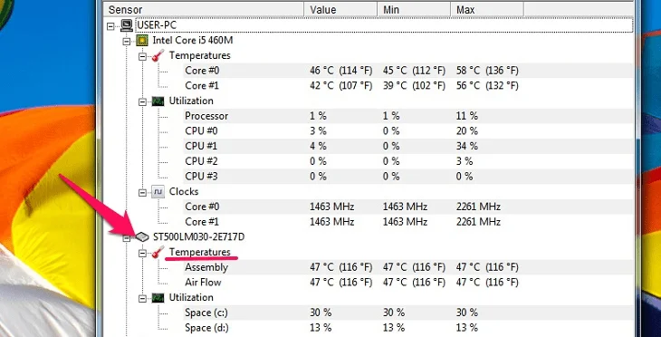 nhiệt độ ổ cứng SSD bao nhiêu là bình thường