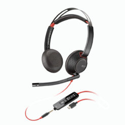 headset poly blackwire 5220 stereo usb-c kèm đầu chuyển đổi usb-a