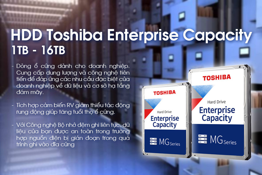 EAVN phân phối chính hãng giải pháp lưu trữ của Toshiba tại Việt Nam