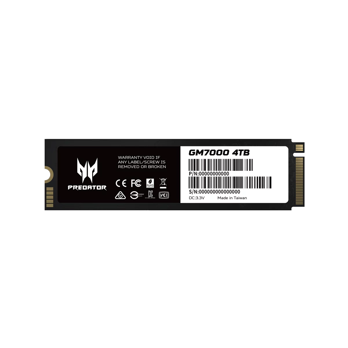 o cung ssd m.2 predater gm7000 pcie gen4 nvme chinh hang