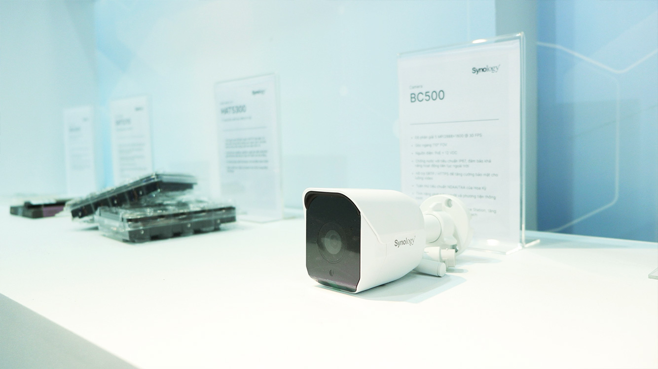quầy trưng bày camera của Synology tại Secutech việt nam 2023