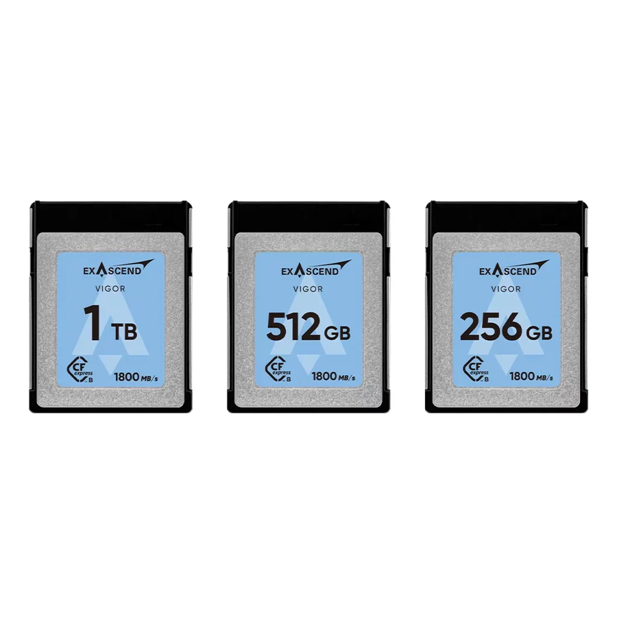thẻ nhớ exascend virgo cfexpress type-b 256gb, 512gb, 1tb