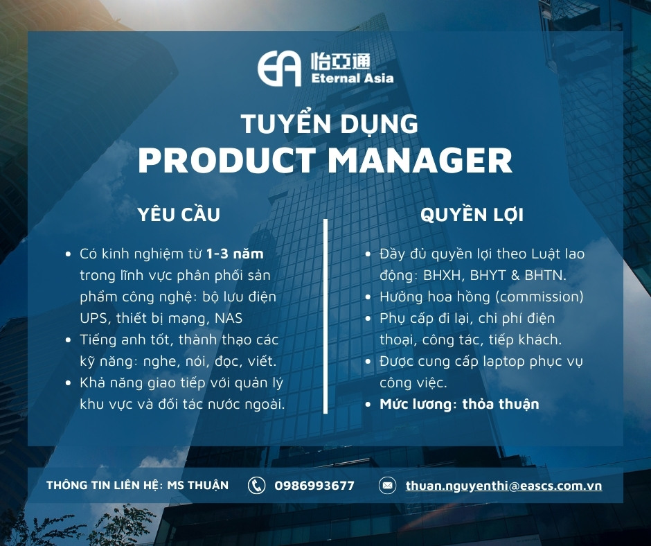 tuyển dụng product manager