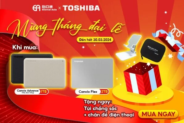 chương trình khuyến mãi mừng đại lễ toshiba tháng 04 2024