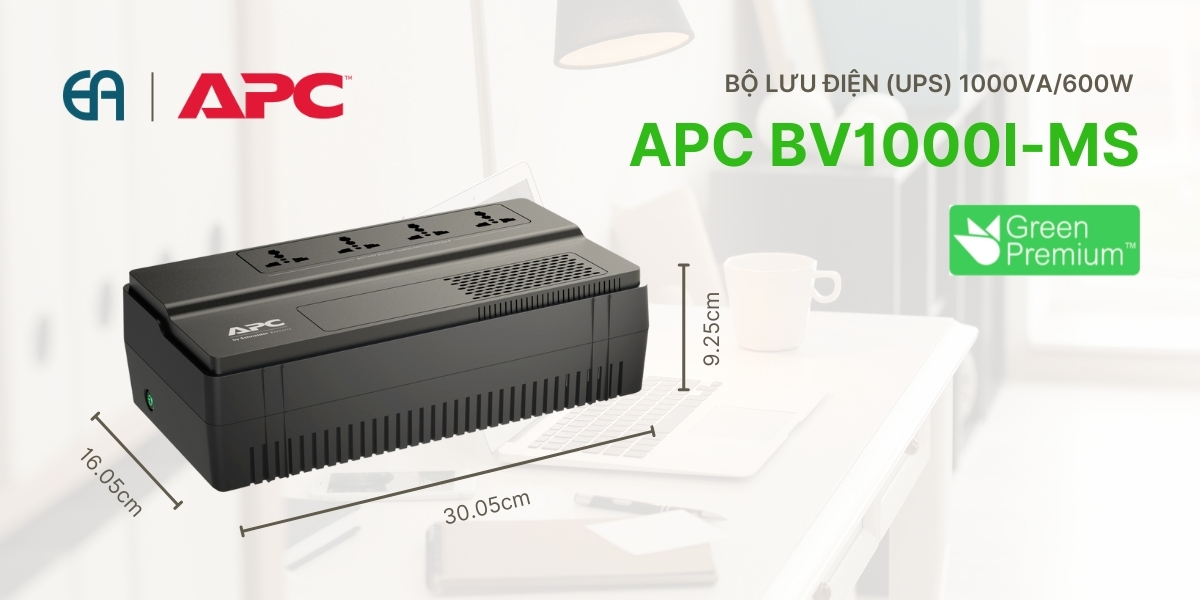 bộ lưu điện easy ups apc bv1000I-ms 1000va 600w chính hãng