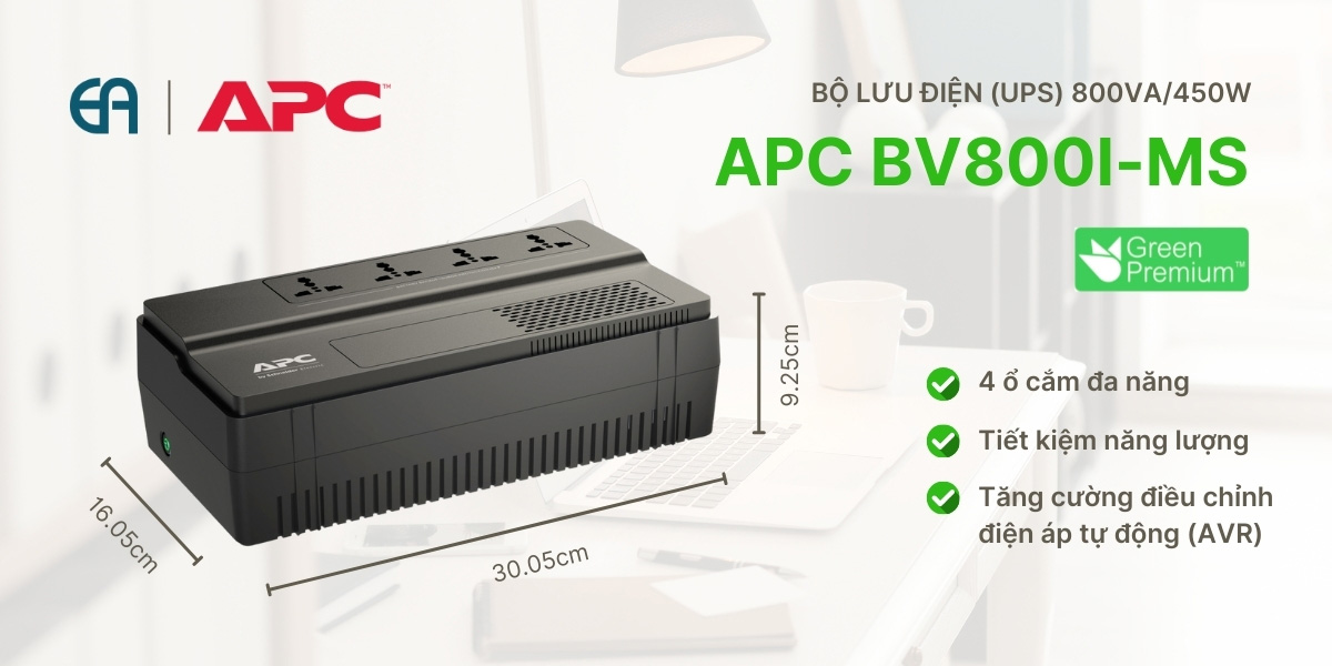 bộ lưu điện easy ups apc bv800i-ms 800va 450w line-interactive
