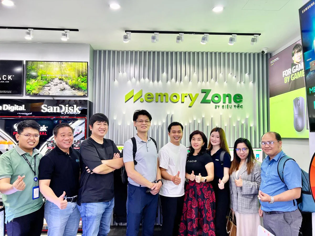 eavn và acer storage ghé thăm đối tác bán lẻ memory zone