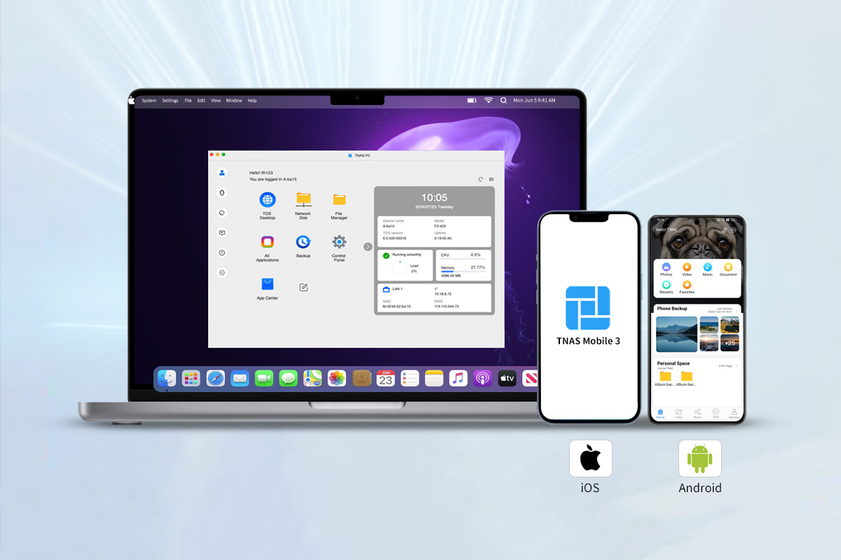 terramaster phát hành tnas pc client và tnas mobile 3