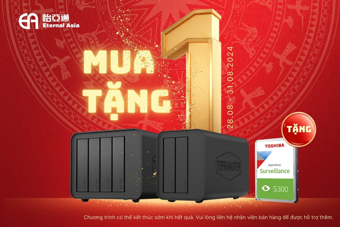 terramaster mua nas tặng ổ cứng