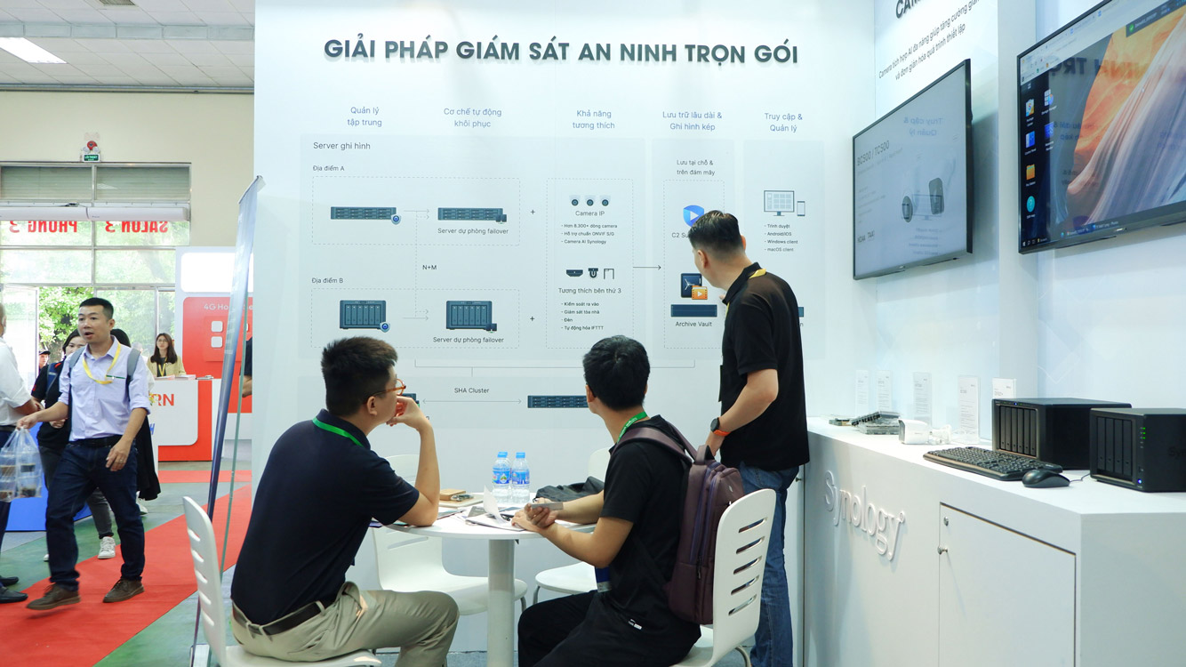 eavn đồng hành cùng synology tại secutech vietnam