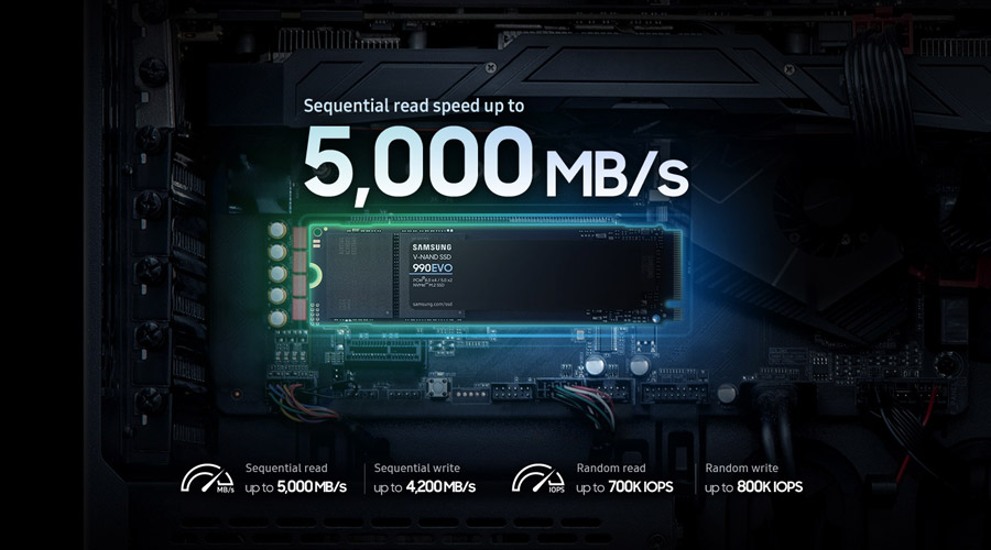 samsung 990 evo 5000mb/s