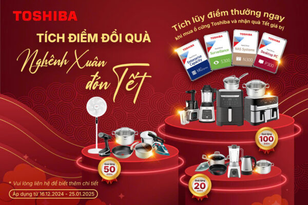 chương trình mua ổ cứng toshiba hdd tích điểm đổi quà tefal
