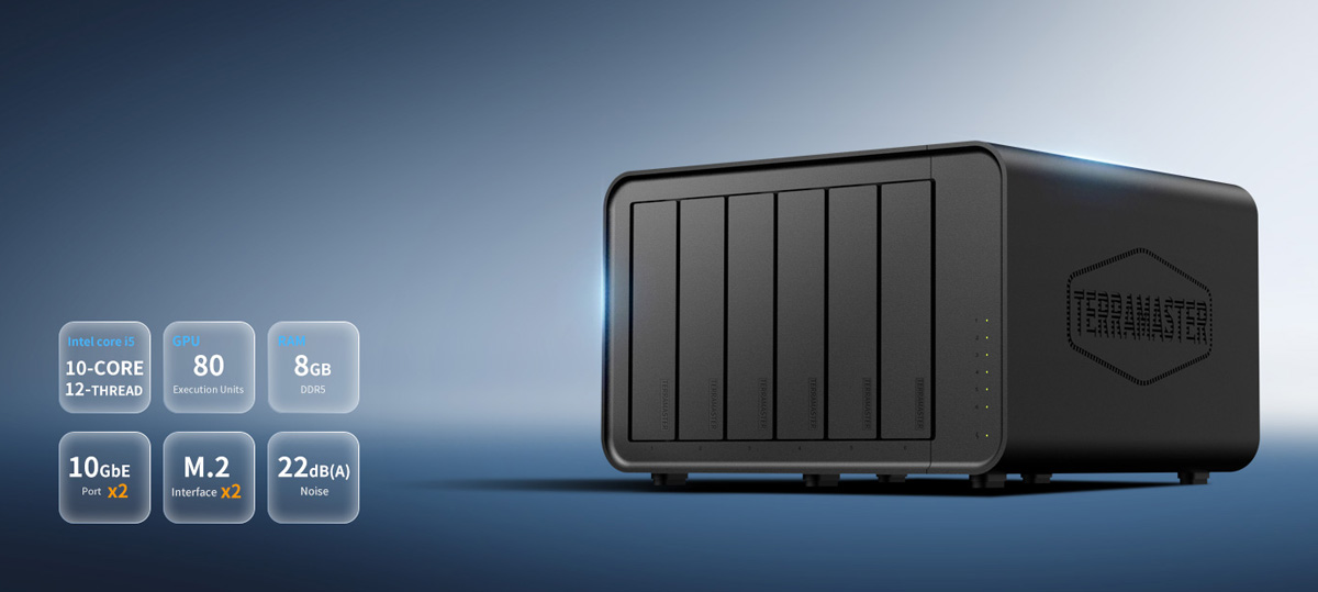 nas hybrid 6 khay terramaster f6-424 max