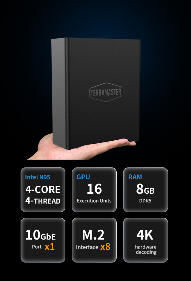 nas terramaster f8 ssd