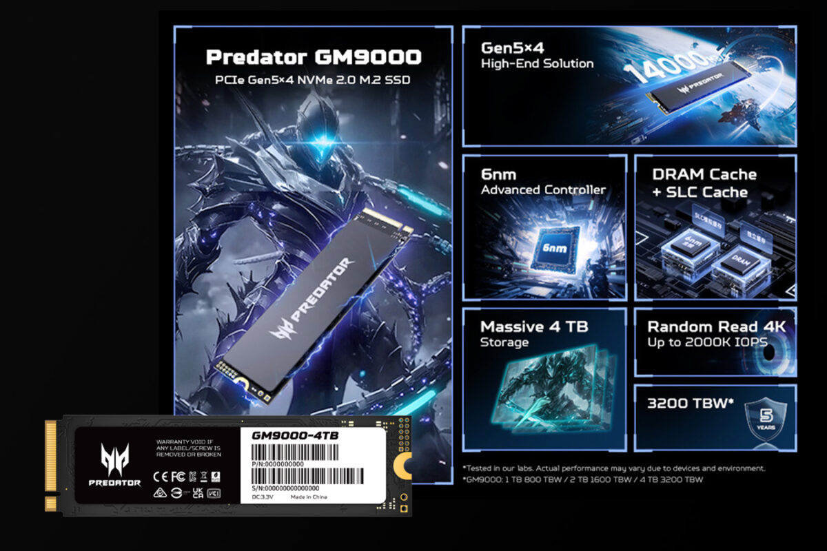 ổ cứng ssd pcie 5.0 x4 nvme 2.0 đạt tốc độ đọc lên đến 14000MB/s
