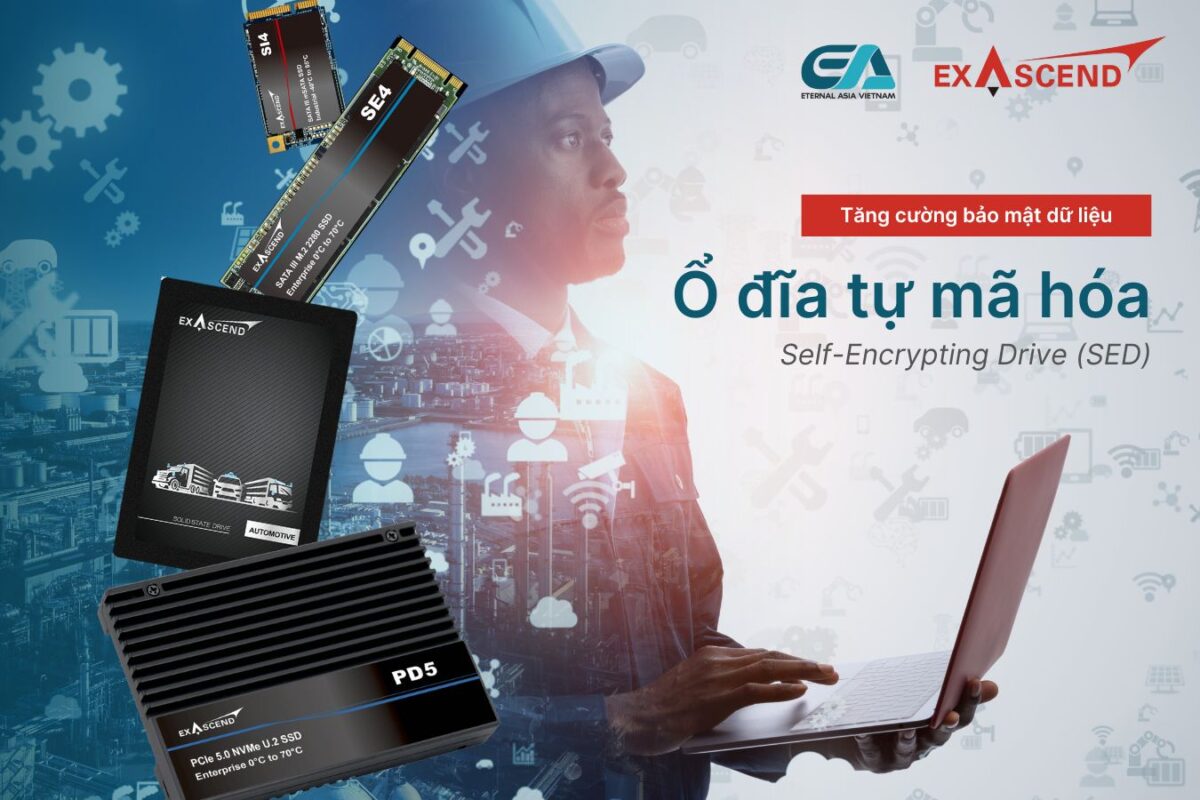 tăng cường bảo vệ dữ liệu với ổ đĩa tự mã hóa exascend
