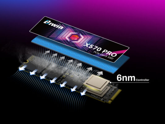 ổ cứng biwin black opal x570 pro ssd pcie gen 5x4 nvme 2.0