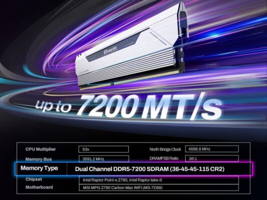 dram ddr5 biwin black opal hx100 overclocking heatsink