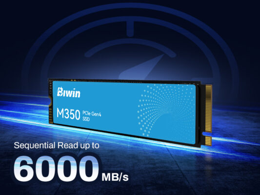 ổ cứng ssd pcie 4.0 biwin m350 tốc độ 6000MB/s