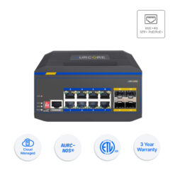 switch mạng công nghiệp 12 cổng aurcore ais4001p