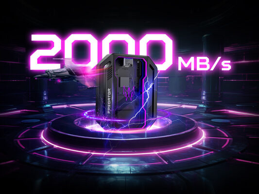 ổ cứng ssd di động predator gp30 tốc độ 2000mb/s