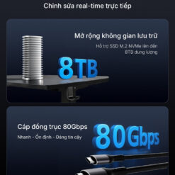 box terramaster d1 ssd pro đọc được ổ cứng ssd dung lượng đến 8tb