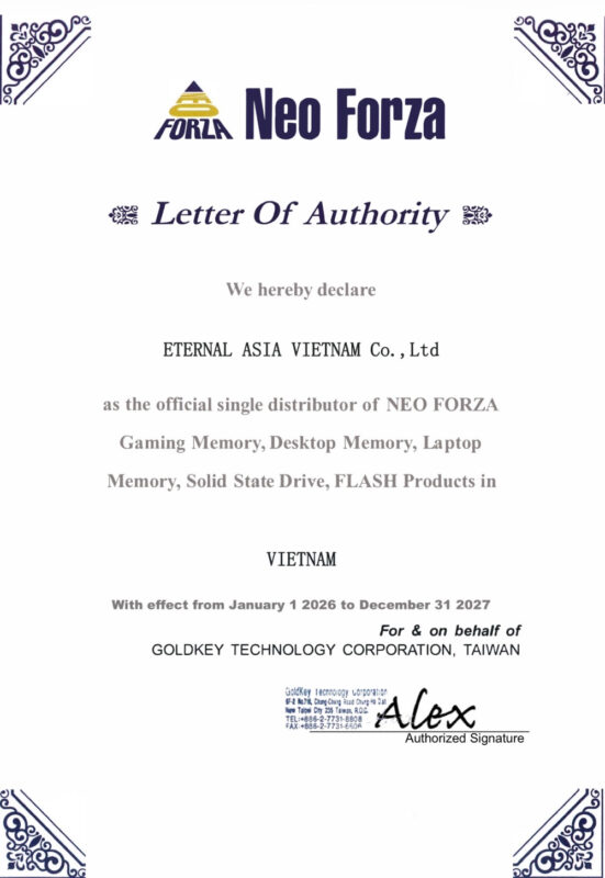 Neo Forza letter of authority 2026