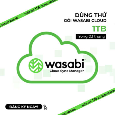 Đăng ký dùng thử gói Wasabi Cloud 1TB trong 3 tháng